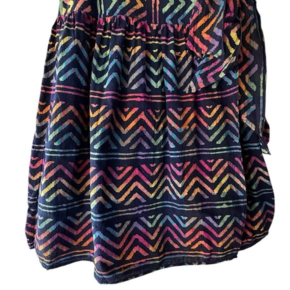 ROPER | NWOT COLORFUL BATIK PRINT COTTON WRAP SKIRT BOHO POCKETS | LARGE - Picture 5 of 11